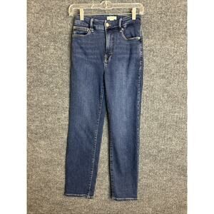 Good American Womens Good Leg Jeans Size 26 Blue Medium Wash Denim Stretch